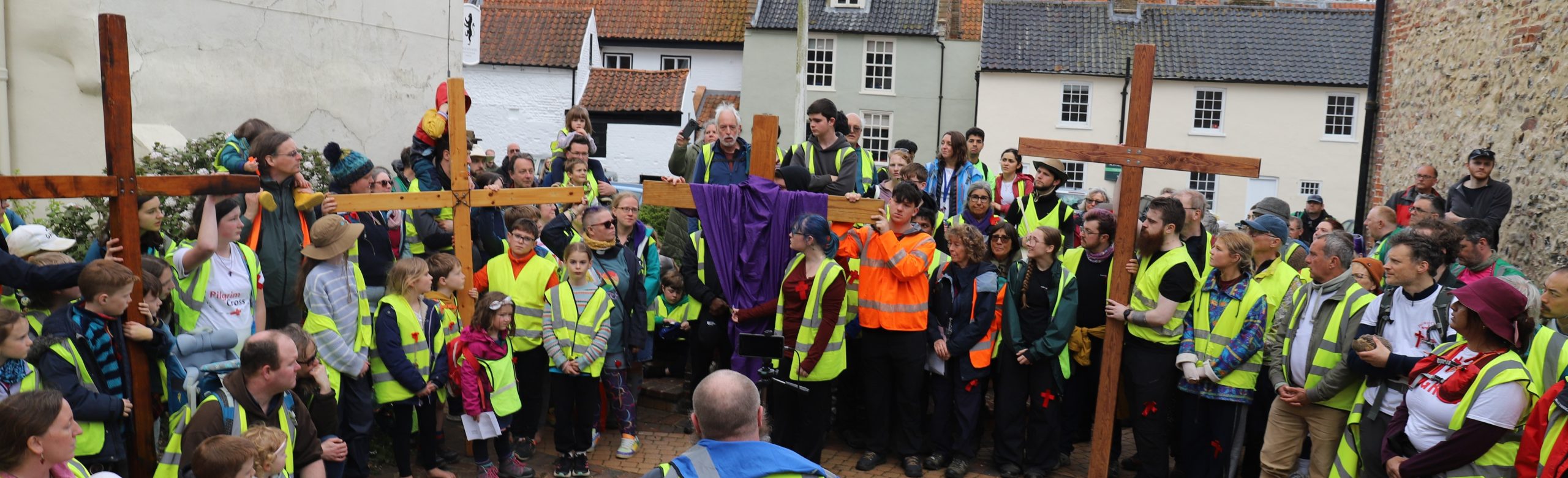 Pilgrims arrive in Walsingham on Good Friday